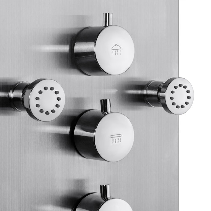 AKDY Rainfall Waterfall Stainless Steel Fixed Shower Head Panel